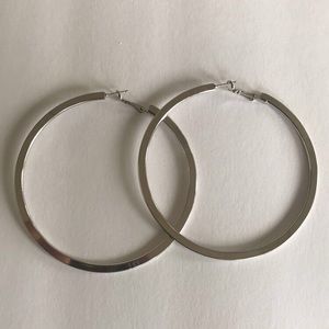 Sliver Hooped Earrings